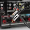 Cavo Reagle 2Rca - 2Rca Cinch Pro Ofc Hq Audio Stereo 1M Anteprima dell’immagine prodotto 6