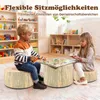 COSTWAY Set de 3 tabourets pour enfants, Coussin de sol Voir les images du produit 8