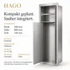 HAGO24 WC Modul Edelstahl gebürstet Einbauschrank Unterputz Produktbild-Vorschau 4