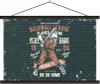 MuchoWow® Textilposter Jahrgang - Skelett - Baseball 90x60 Produktbild-Vorschau 1