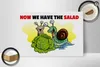 Holzschild Spruch 30x20cm Now we have the salad Schnecken Produktbild-Vorschau 2