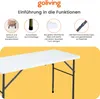 Goliving Outdoor Klapptisch – Campingtisch – Wetterfest – Produktbild-Vorschau 2