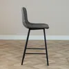 Bronx71 Barhocker Leder Mikky 65 - 78 cm anthrazit Produktbild-Vorschau 17