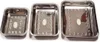 3er Set Ofenblech Backblech Edelstahlblech Edelstahl Produktbild-Vorschau 2