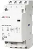A white electrical relay or contactor with labeling and diagrams. Produktbild-Vorschau