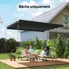 Outsunny Toile de toit pour pergola tonnelle rétractable de Voir les images du produit 2