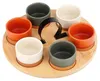 Excellent Houseware 7-teiliges Servierset, Keramik/Bambus, Produktbild-Vorschau 1