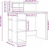 vidaXL Stůl z kouřového dubu 90 x 48 x 101,5 cm materiál na Náhled obrázku produktu 8