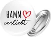 Huuraa Button Hamm verliebt 25mm rund mit Sicherheitsnadel Produktbild-Vorschau 1