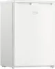 A white Beko refrigerator with a freezer compartment. Voir les images du produit