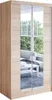 Easy4You N5 100 cm Sonoma Schiebetüren Kleiderschrank Produktbild-Vorschau 1