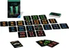 A board game called Elfer raus! is laid out on a white surface, with cards and a box visible. Produktbild-Vorschau