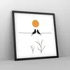 Gerahmtes Poster - Schwarzer Rahmen - Bild Vögel Sonne - Produktbild-Vorschau 8