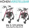 Leichter Indoor Rollator IR10+ Blau - Wohnungsrollator Produktbild-Vorschau 6