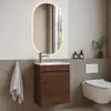 Badplaats Gäste-WC Waschtisch Set Sinta 40 x 22 cm Walnuss Produktbild-Vorschau 4