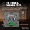 Ledvion LED Doppeldimmer Schalter 100W 240V weiß Produktbild-Vorschau 5