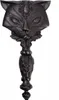 Wicca Handspiegel mit heiliger schwarzer Katze 22 cm Produktbild-Vorschau 2