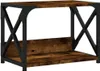 Druckerständer 2 Ablagen Räuchereiche 44x26x31,5 cm Produktbild-Vorschau 1