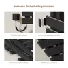 A collage of four images showcasing features of an electric towel warmer. Anteprima dell’immagine prodotto