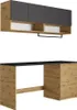 Mebel do pralni na pralkę z blatem - 182 cm - Antracyt i Podgląd zdjęcia produktu 4