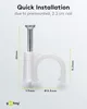 Goobay Kabelschelle, Weiß, max. Kabeldurchmesser: 9,0 mm, Produktbild-Vorschau 3