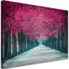 Leinwandbild Rosa Bäume Park 60x40 Feeby Violett bild für Produktbild-Vorschau 1