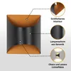 ZMH Wandleuchte Innen Wandlampe Schwarz Gold Up Down Flur Produktbild-Vorschau 4