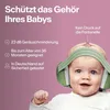 A baby wearing green earmuffs, with text describing the product's features. Anteprima dell’immagine prodotto
