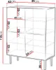 MIRJAN24 Türkommode Art Deco 4D 89, Highboard mit vier Produktbild-Vorschau 5
