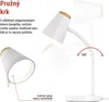 LED stolní lampa TARA, bílá Náhled obrázku produktu
