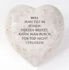 Spruchstein Herz 18x16cm Grabschmuck Gedenkstein Grabdeko Produktbild-Vorschau 3