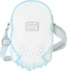 A white and light blue crossbody bag with a Harry Potter and Loungefly logo. Produktbild-Vorschau