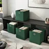 4 Stück Dunkelgrün Faltbox 32 x 32 x 32 cm Aufbewahrungsbox Produktbild-Vorschau 2