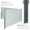 tectake® Doppel-Seitenmarkise 200 x 600 cm ausziehbar, mit Produktbild-Vorschau 3
