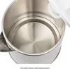 Close-up view of the interior of a stainless steel electric kettle, showing the heating element. Anteprima dell’immagine prodotto