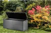 Zahradní box 143 x 57 x 53,5 cm 390 litrů černý a šedý Náhled obrázku produktu 8