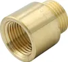 Messing Fitting Hahnverlängerung 1/2" Zoll x 20mm DN15 Produktbild-Vorschau 3