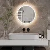 Koonmi runder LED Badspiegel 50 cm, dimmbar, Wandspiegel Produktbild-Vorschau 2