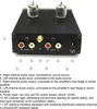 The back panel of an audio device with labeled ports and connections. Náhled obrázku produktu