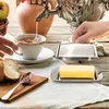 com-four® Butterdose Edelstahl - Große Butterglocke aus Produktbild-Vorschau 2