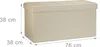 Panca pieghevole con contenitore RD19044, beige Anteprima dell’immagine prodotto 4