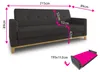 Sofa Wood mit Schlaffunktion - Schlafsofa mit Bettkasten, Produktbild-Vorschau 5