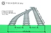 Trixbrix Rangierbahnhof 3-gleisig links R40 – Schienen Produktbild-Vorschau 3