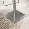 FineBuy Sgabello da bar nero in Pelle finta e acciaio inox Anteprima dell’immagine prodotto 5