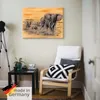 ARTland Leinwandbild Steppenelefanten Größe: 80x60 cm Produktbild-Vorschau 5