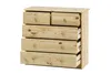 Möbilia Kommode | 5 Schubladen | Kiefer-Holz massiv | B 81 Produktbild-Vorschau 2