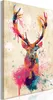 Italienischer Leinwand Leinwandbild - Watercolor Deer (1 Produktbild-Vorschau 1