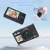 A collage of images showing a digital camera and its features, with text overlays in German. Anteprima dell’immagine prodotto
