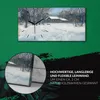 Wohnzimmer-Bild Leinwand Uhr Geräuschlos 60x30 Malerei Produktbild-Vorschau 5