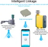 Diagram showing the intelligent linkage of a Zigbee wireless rain sensor, a Zigbee BT gateway, and a Zigbee remote controller for irrigation. Produktbild-Vorschau